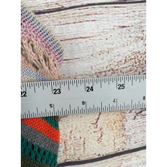 Democracy Loose Knit Striped Sleeveless Duster Cardigan Sweater Women's 2X NEW - Picture 9 of 9